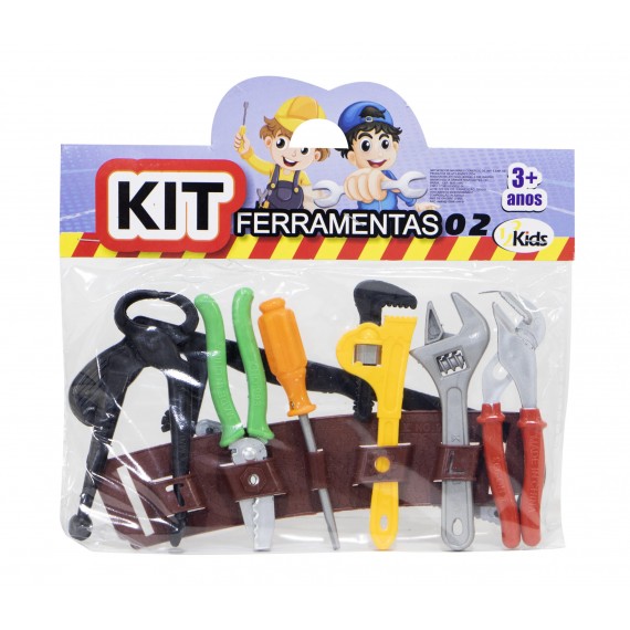 Kit Ferramentas Plástico Infantil 8 Peças