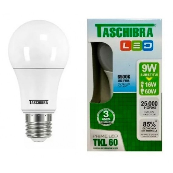 Lâmpada LED A60 9 W Bivolt TASHIBRA