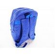 Mochila de Nylon Lisa Azul com 2 Zíperes