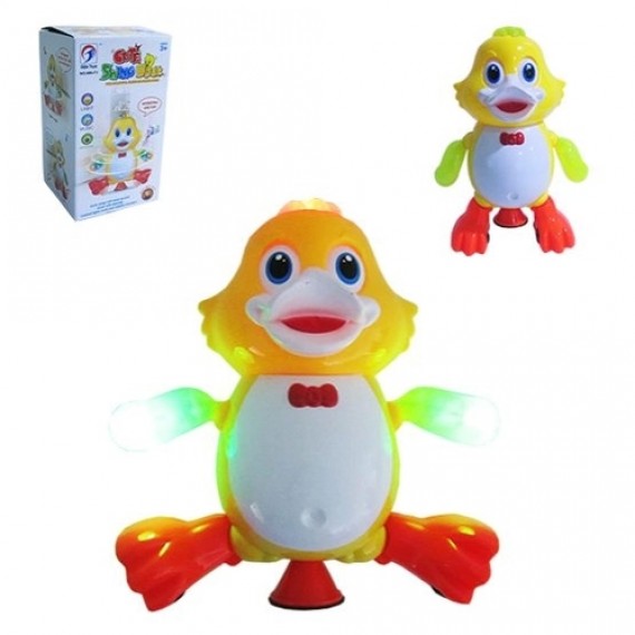 Pato Com Movimento Cute Swing Duck Com Som E Luz 